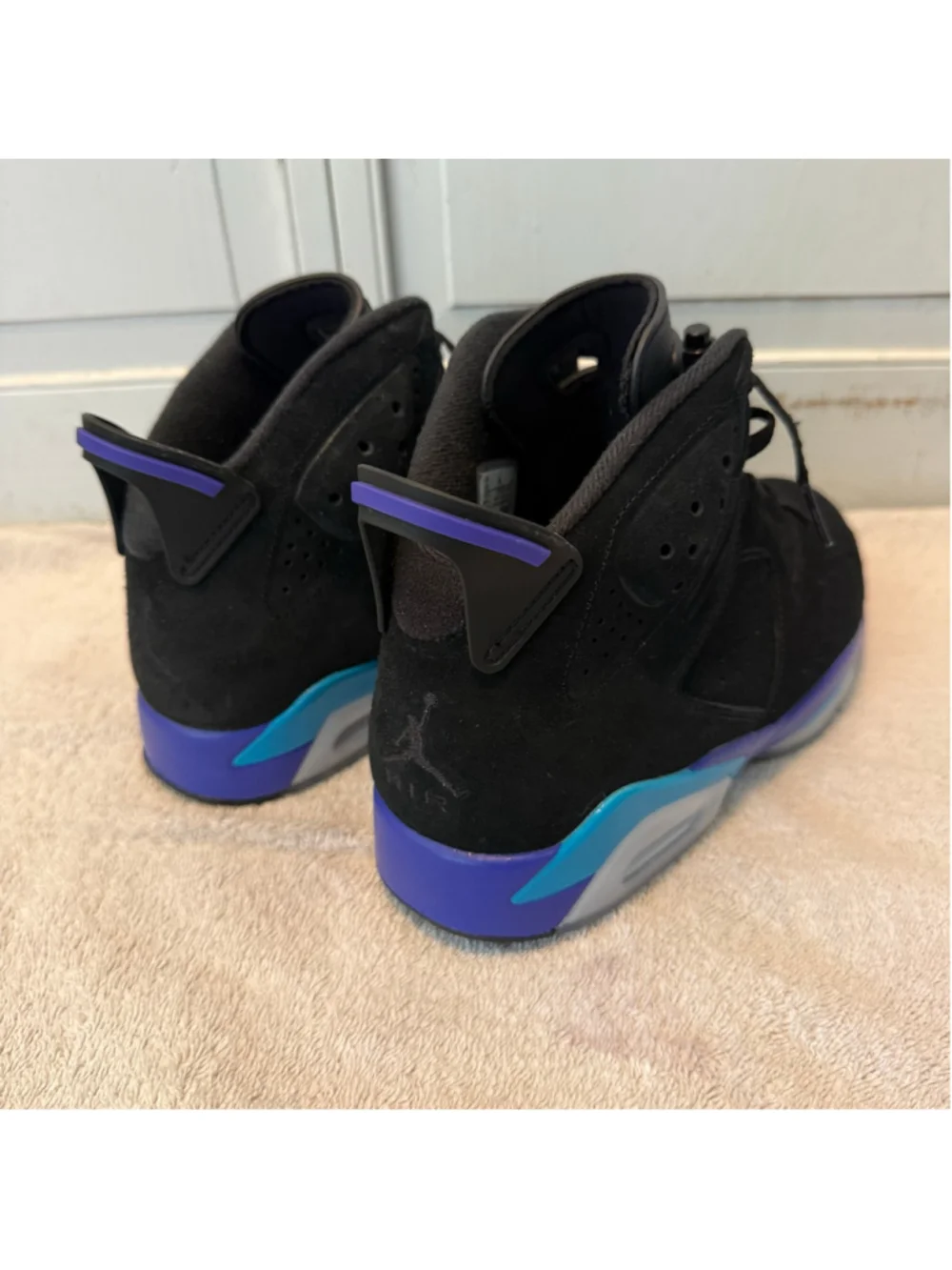 Nike Air Jordan 6 Retro Aqua CT8529-004 Men’s Size 8.5 Black Purple 2023